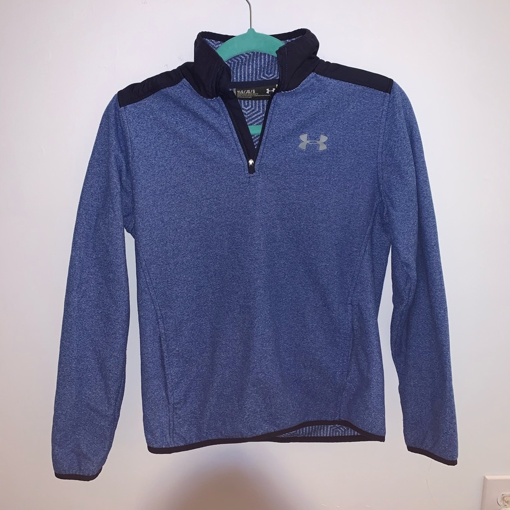 under armour kids quarter zip jacket size large